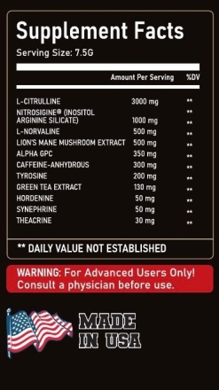 Предтренировочные комплексы Underfarm Labs Jason 1 Servings 7,5g.  (7,5 г)