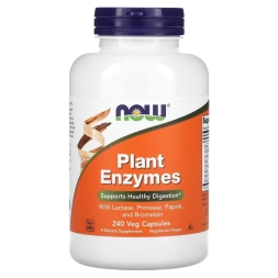 Препараты для пищеварения NOW Plant Enzymes   (240 vcaps)