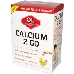 Кальций Olympian Labs Calcium 2 GO  (30 пак)