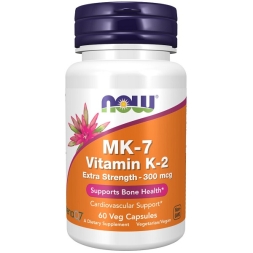Витамин К2 NOW MK-7 Vitamin K-2 300 mcg   (60 vcaps)
