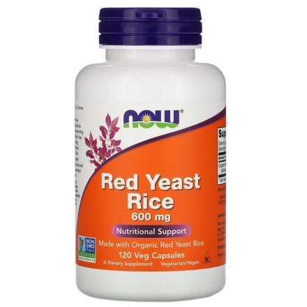  NOW Red Yeast Rice 600 mg  (120 vcaps)