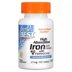 Железо хелат Doctor's Best High Absorption Iron  (120 tabs)