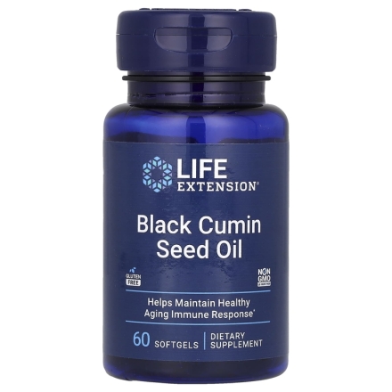 Антиоксиданты  Life Extension Black Cumin Seed Oil  (60 Softgels)