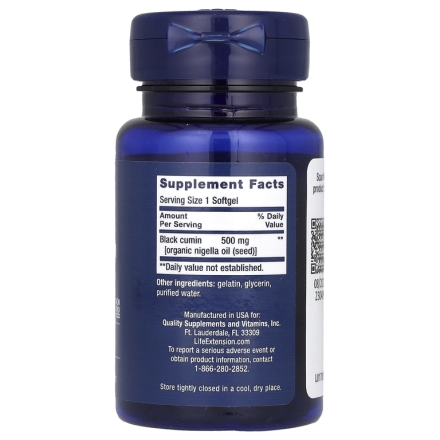 Антиоксиданты  Life Extension Black Cumin Seed Oil  (60 Softgels)