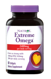 Омега-3 Natrol Extreme Omega 2400 мг  (60 капс)