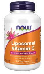 Комплексы витаминов и минералов NOW Liposomal Vitamin C   (120 vcaps)