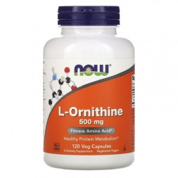 Орнитин NOW NOW L-Ornithine 500 mg 120 vcaps  (120 vcaps)