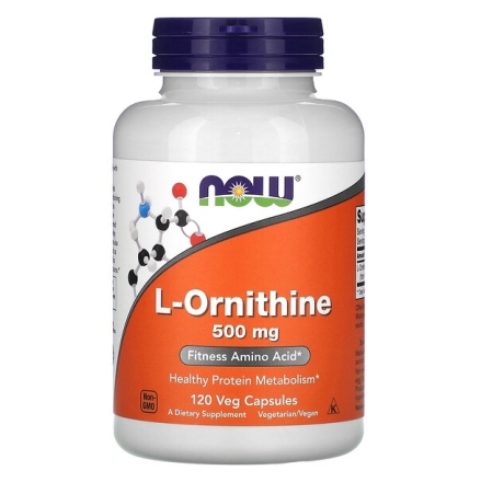Общее укрепление организма NOW Foods L-Ornithine 500  (120 капс.)