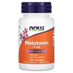 Добавки для сна NOW Melatonin 3 мг  (180t.)