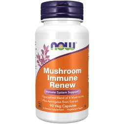 Общеукрепляющее средство NOW Mushroom Immune Renew  (90 vcaps)