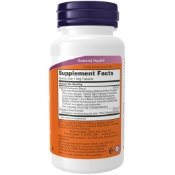 Общеукрепляющее средство NOW Mushroom Immune Renew  (90 vcaps)