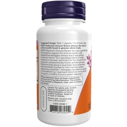 Общеукрепляющее средство NOW Mushroom Immune Renew  (90 vcaps)