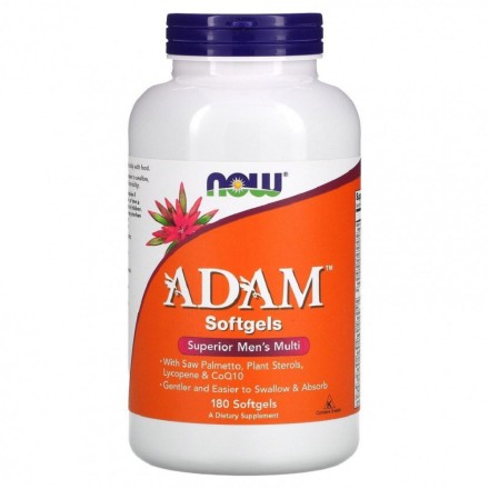 Мужские витамины NOW ADAM Softgels Superior Men&#039;s Multi   (180 softgels)