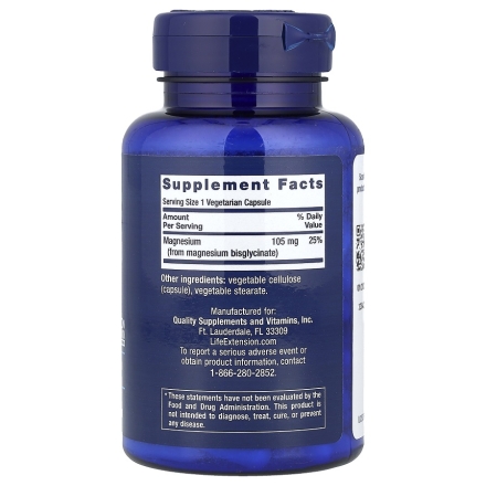 Магний глицинат Life Extension Magnesium Glycinate  (90 vcaps)