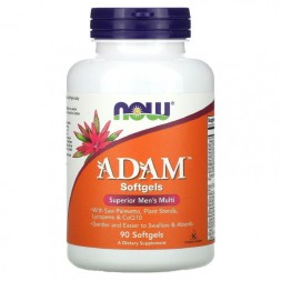 Комплексы витаминов и минералов NOW ADAM Softgels Men's Multi  (90 softgel)