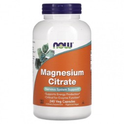 Магний NOW Magnesium Citrate 134 mg  (180 softgels)