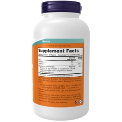 Магний NOW Magnesium Citrate 134 mg  (180 softgels)