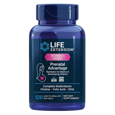 Женские витамины Life Extension Prenatal Advantage  (120 softgels)