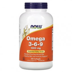 Омега 3-6-9 NOW Omega-3-6-9 1000 мг  (250 капс)