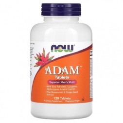 Мужские витамины NOW ADAM Tablets Men's Multi  (120 tab.)