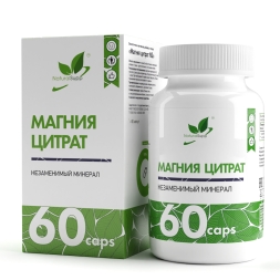 Магний цитрат  NaturalSupp Magnesium Citrate 60 капс ЧЗ 