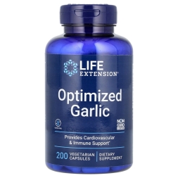 Общеукрепляющее средство Life Extension Optimized Garlic  (200 vcaps.)