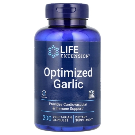 Общеукрепляющее средство Life Extension Optimized Garlic  (200 vcaps.)