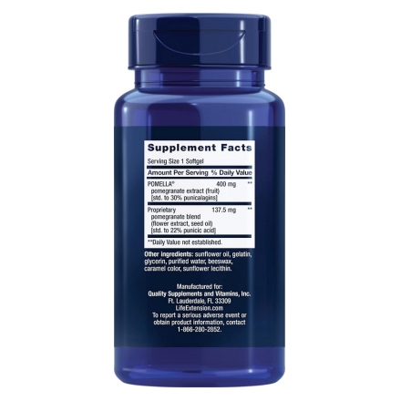  Life Extension Pomegranate Complete  (30 softgels)