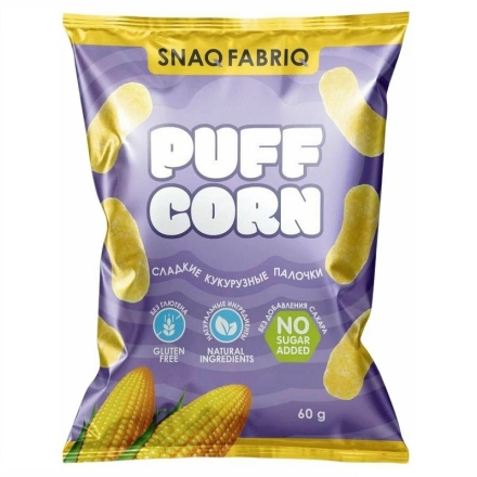 Диетическое питание SNAQ FABRIQ PUFF CORN кукурузные палочки (60 г)