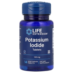 Препараты для щитовидной железы Life Extension Potassium lodide 130 mg  (14 veg tabs)