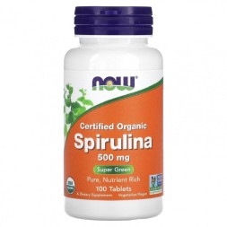 Спирулина NOW Spirulina 500 мг  (100 таб)