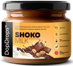 Диетические пасты DopDrops Shoko Milk  (250г)