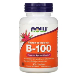 Комплекс витаминов группы B NOW B-100   (100 таб)