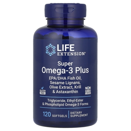 Омега 3 6 9 Life Extension Super Omega-3 Plus  (120 softgels)
