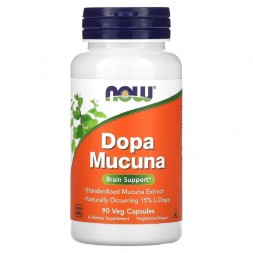 БАДы для мужчин и женщин NOW Dopa Mucuna  (90 caps.)