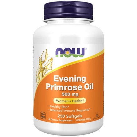 Общее укрепление организма NOW Evening Primrose Oil 500 mg   (250 softgels)