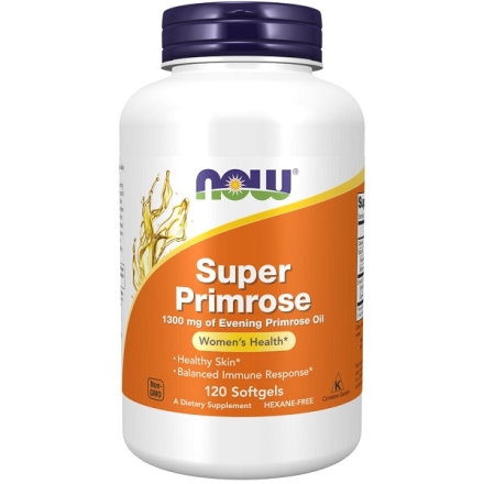 Общее укрепление организма NOW Super Primrose 1300 mg   (120 softgels)