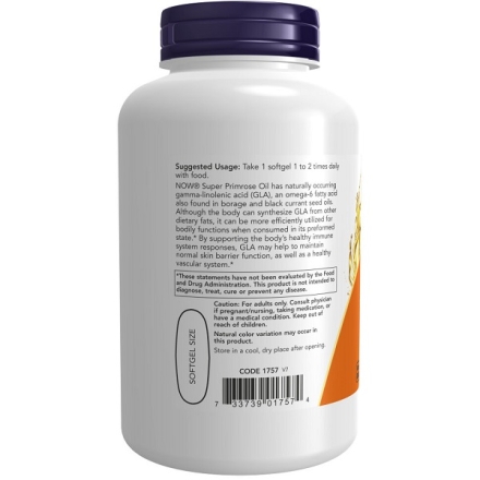Общее укрепление организма NOW Super Primrose 1300 mg   (120 softgels)