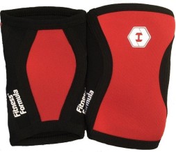 Спортивные суппорты и бандажи Fitness Formula Наколенники красные   (7 мм)