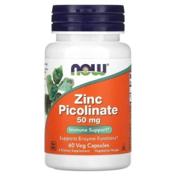 Минералы NOW Zinc Picolinate 50 мг  (60 капс)