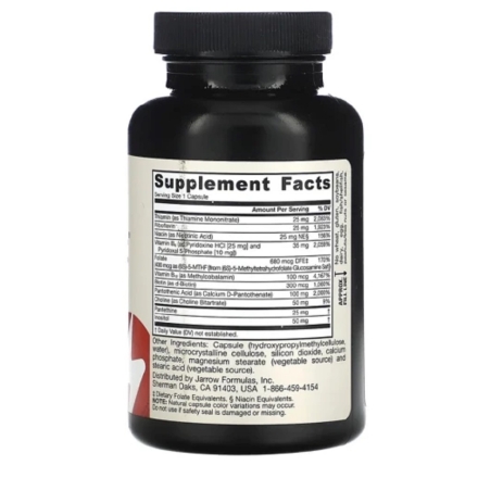 Комплекс витаминов Б Jarrow Formulas B-Right   (100 vcaps)