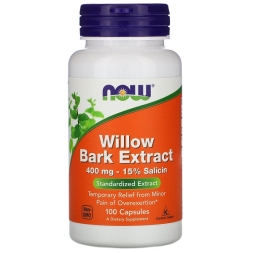 Специальные добавки NOW Willow Bark Extract 400 mg   (100 vcaps)