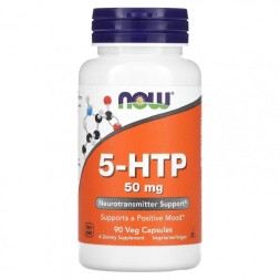 Добавки для сна NOW 5-HTP 50 мг  (90 капс)