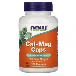 Минеральные комплексы NOW Cal-Mag Caps  (120 капс)