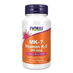 Отдельные витамины NOW MK-7 Vitamin K-2 100mcg   (120 vcaps)