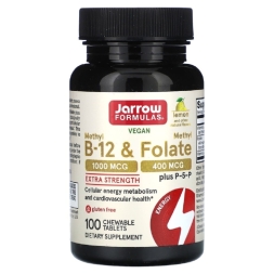 Витамин B12  Jarrow Formulas Methyl B-12 &amp; Methyl Folate   (100 Chewables)