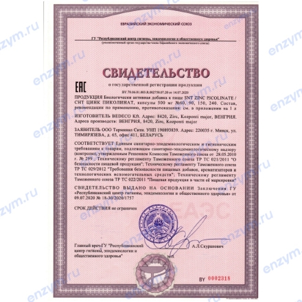 Цинк SNT SNT Zinc Picolinate 22 mg  (90c.)