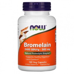 Препараты для пищеварения NOW Bromelain 500 мг  (120 капс)