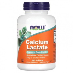 Кальций NOW Calcium Lactate  (250 таб)