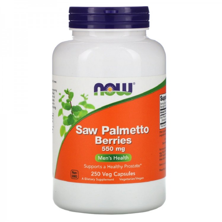 NOW Saw Palmetto купить Berries 550mg NOW 250 vcaps по доступной цене в ...